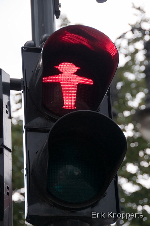 Berlijn 2009 Stoplicht Rood